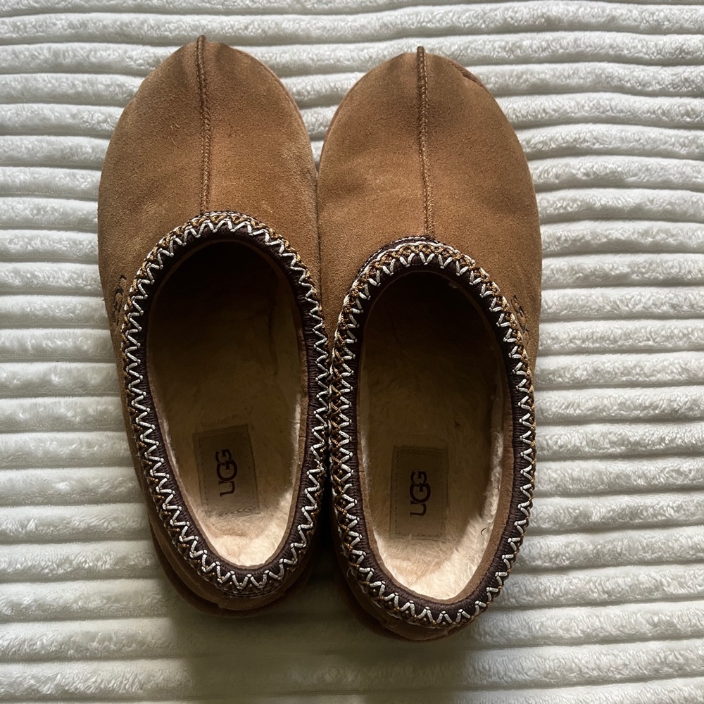 UGG Chestnut Suede Cozy Slip-Ons